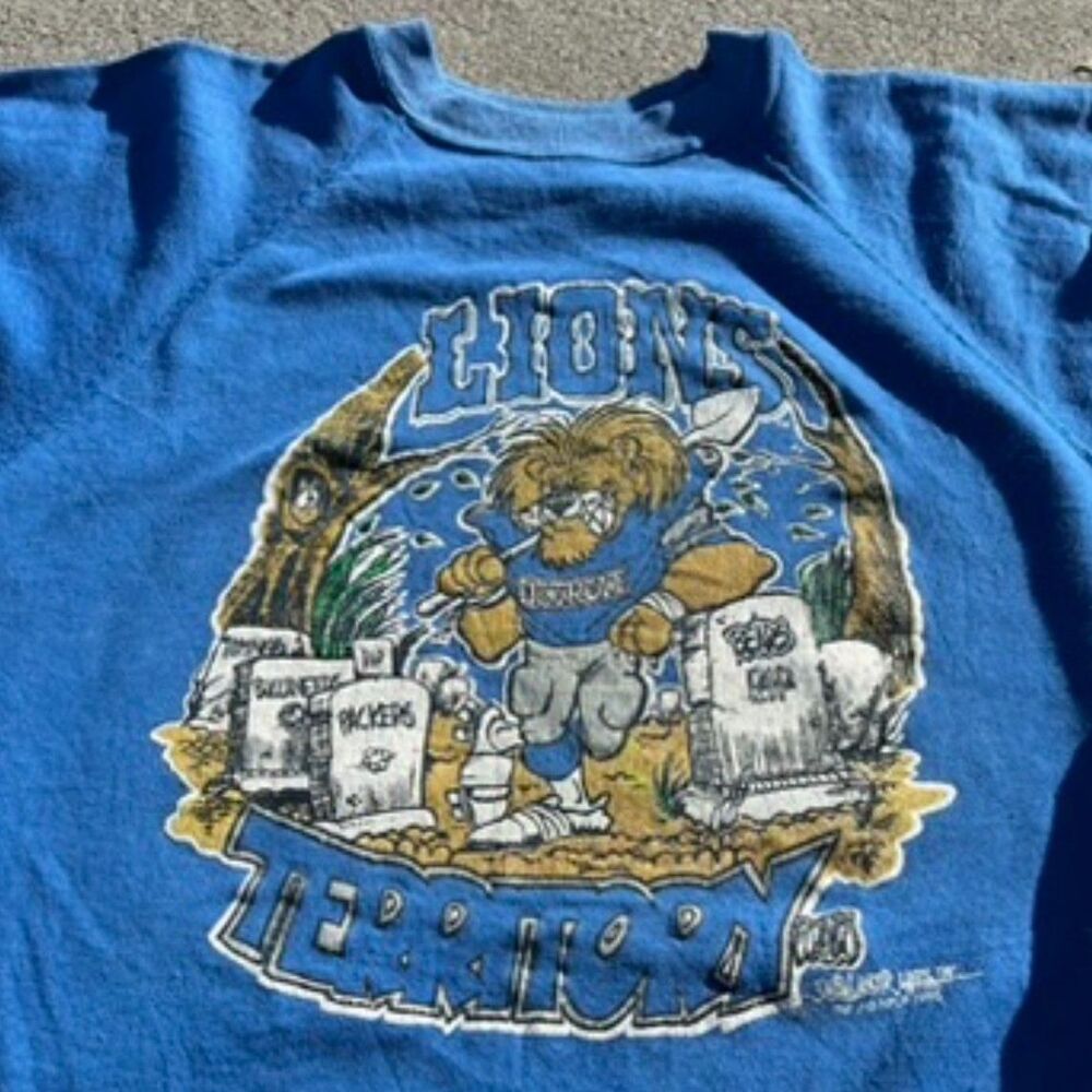 Vintage Detroit Lions Territory Crewneck - Picture 2 of 8